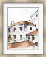 Framed White Cottages III