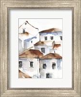 Framed White Cottages IV