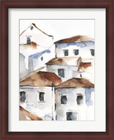 Framed White Cottages IV