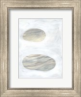 Framed Neutral River Rocks I