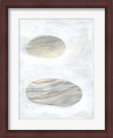 Framed Neutral River Rocks I