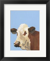 Framed Cow-don Bleu I