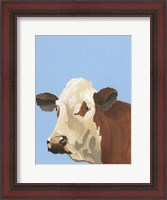 Framed Cow-don Bleu I
