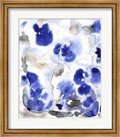 Framed Blue Pansies I
