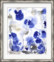 Framed Blue Pansies I