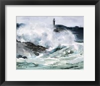 Framed Lighthouse Waves II