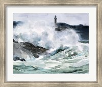 Framed Lighthouse Waves II