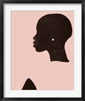 Framed Pink Silhouette I