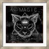 Framed Mystical Cat I