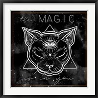 Framed Mystical Cat I