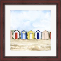 Framed Beach Huts II