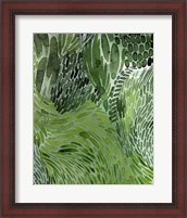 Framed 'Upright Greenery I' border=