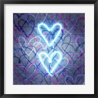 Framed Neon Heart I