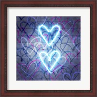 Framed Neon Heart I