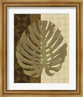 Framed 'Tropical Leaf I' border=