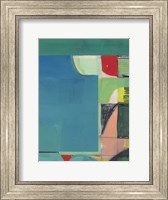 Framed Teal Abstract I