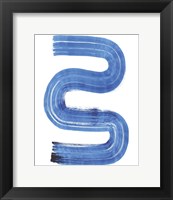 Framed Blue Swish II