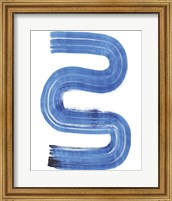 Framed Blue Swish II