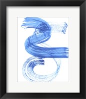 Framed Blue Swish III