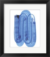 Framed Blue Swish IV