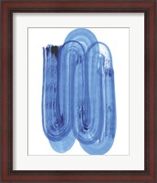 Framed Blue Swish IV