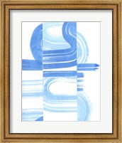 Framed Blue Swish V