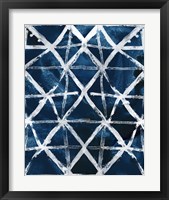 Framed 'Indigo Memory V' border=