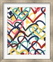 Framed Heart Scribbles II