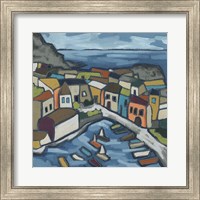 Framed Mosaic Harbor I