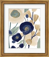 Framed Blue Poppy Cascade II