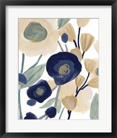 Blue Poppy Cascade II Framed Print