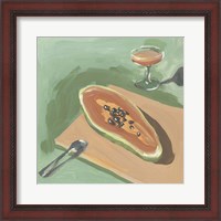 Framed Still Life with Papaya I