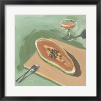 Framed Still Life with Papaya I