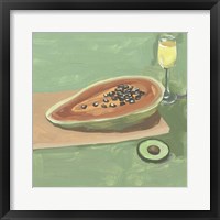 Framed Still Life with Papaya II