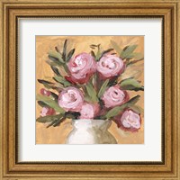 Framed Vase & Roses I