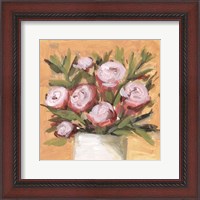 Framed Vase & Roses II