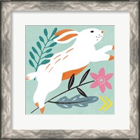 Framed 'Easter Bunnies I' border=