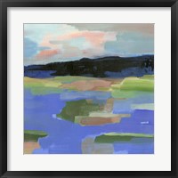 Framed Blue Landing I