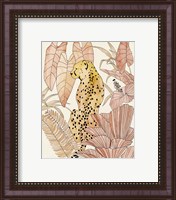 Framed 'Blush Cheetah I' border=