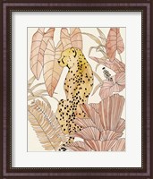 Framed 'Blush Cheetah I' border=