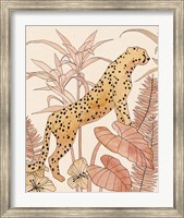 Framed Blush Cheetah II