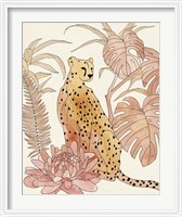 Framed Blush Cheetah III