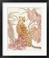 Framed Blush Cheetah III