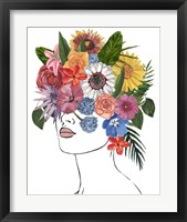 Framed 'Flower Lady I' border=