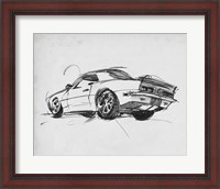 Framed Classic Car Sketch II