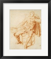 Framed Actor of the Comedie Italienne (Crispin), early 20th century