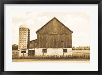 Framed Weathered III Sepia