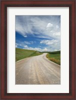 Framed Gravel Road Near Choteau Montana II