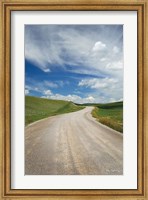 Framed Gravel Road Near Choteau Montana II