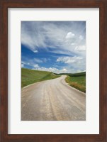 Framed Gravel Road Near Choteau Montana II